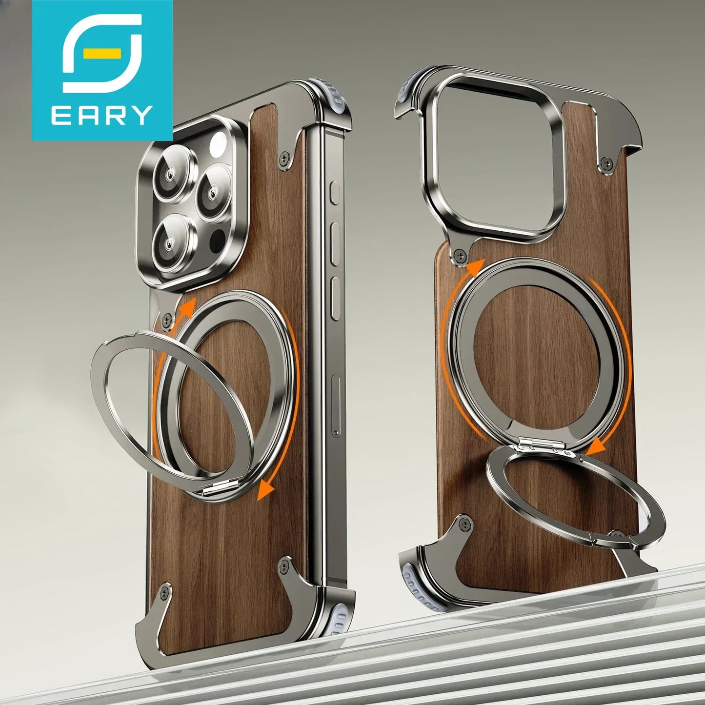 Eary Natural Wood Frameless for iPhone