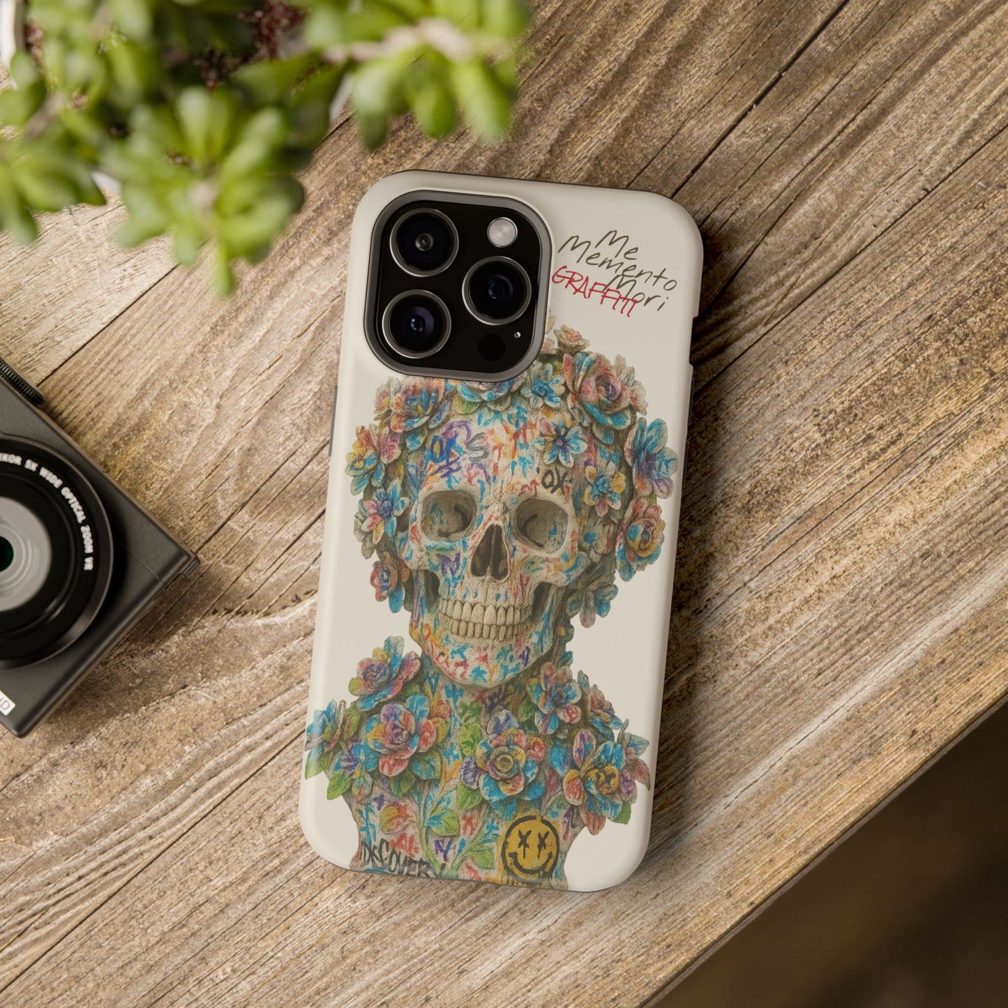 Me Memento Mori Graffiti Magnetic Impact-Resistant Cases
