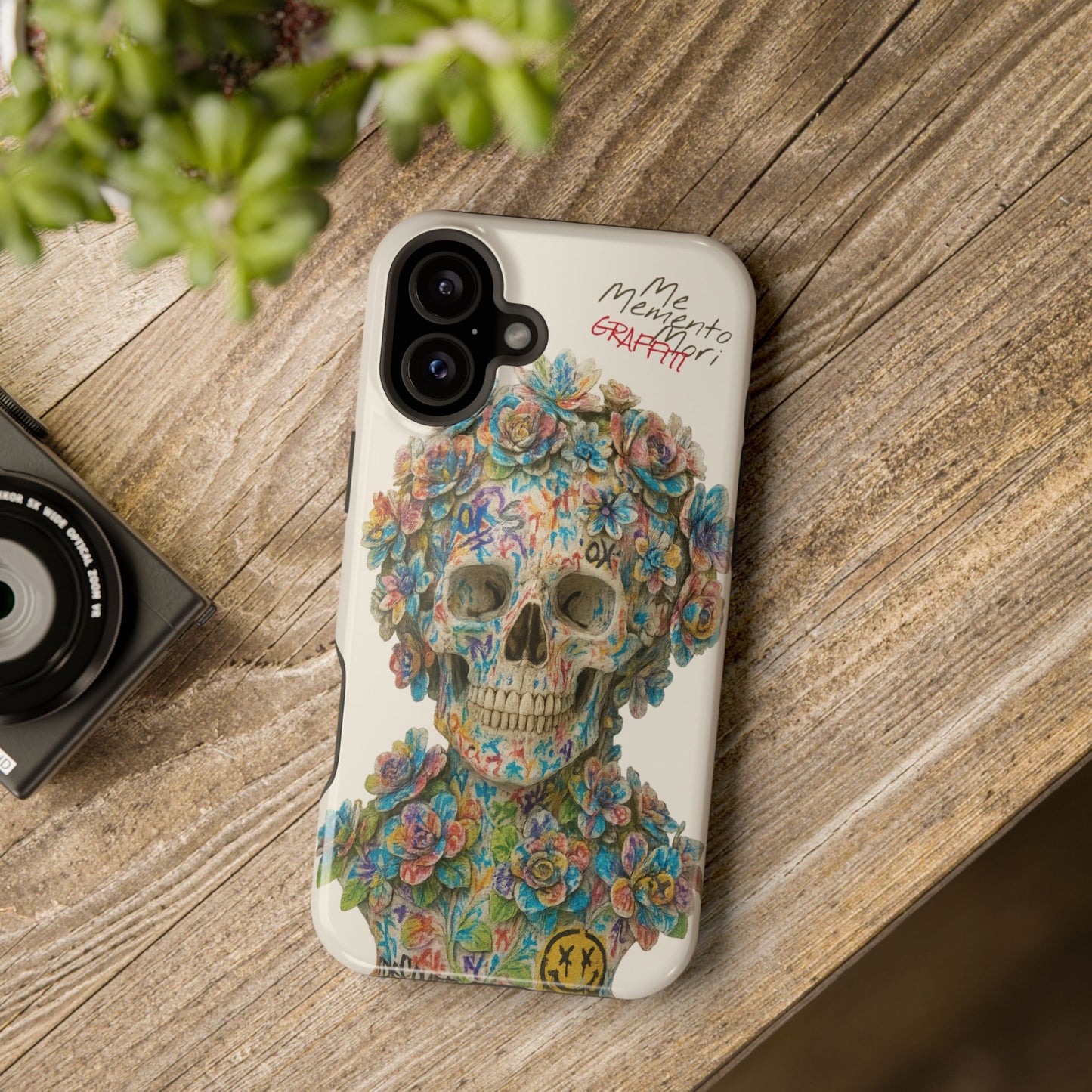 Me Memento Mori Graffiti Magnetic Impact-Resistant Cases