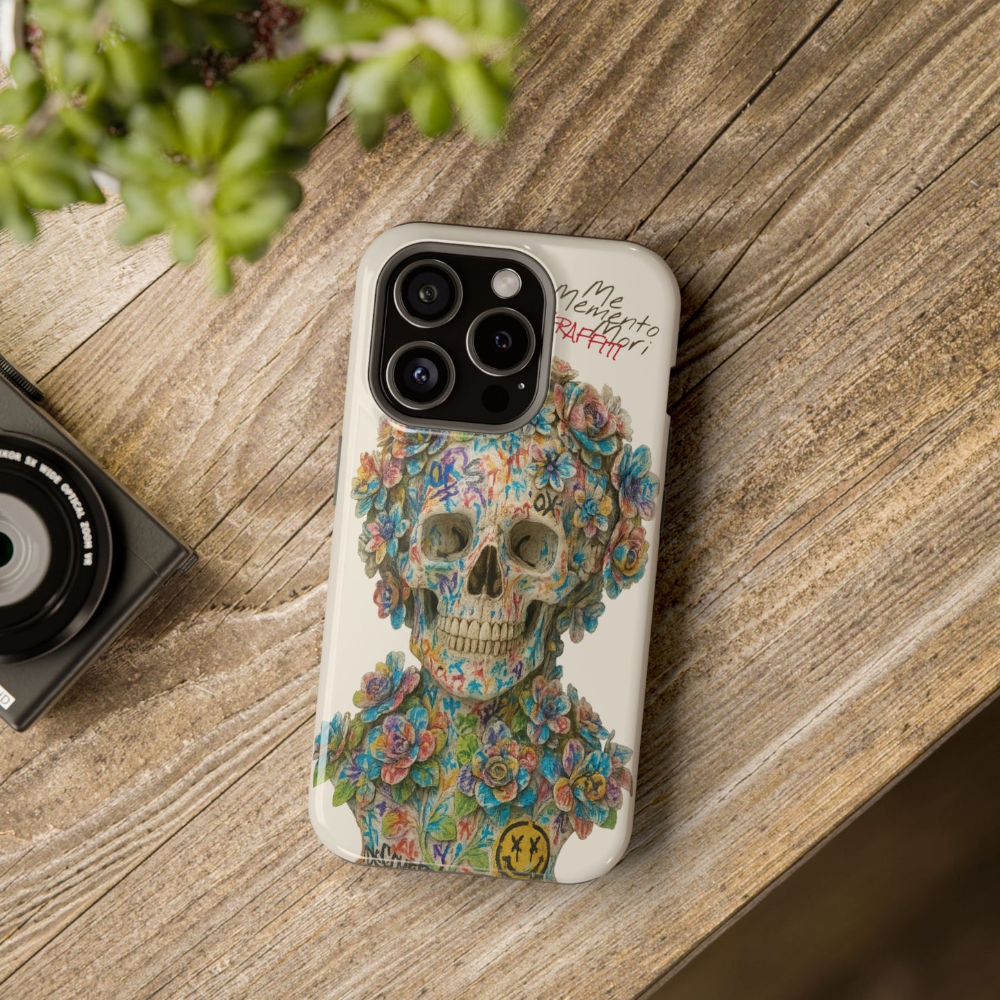 Me Memento Mori Graffiti Magnetic Impact-Resistant Cases
