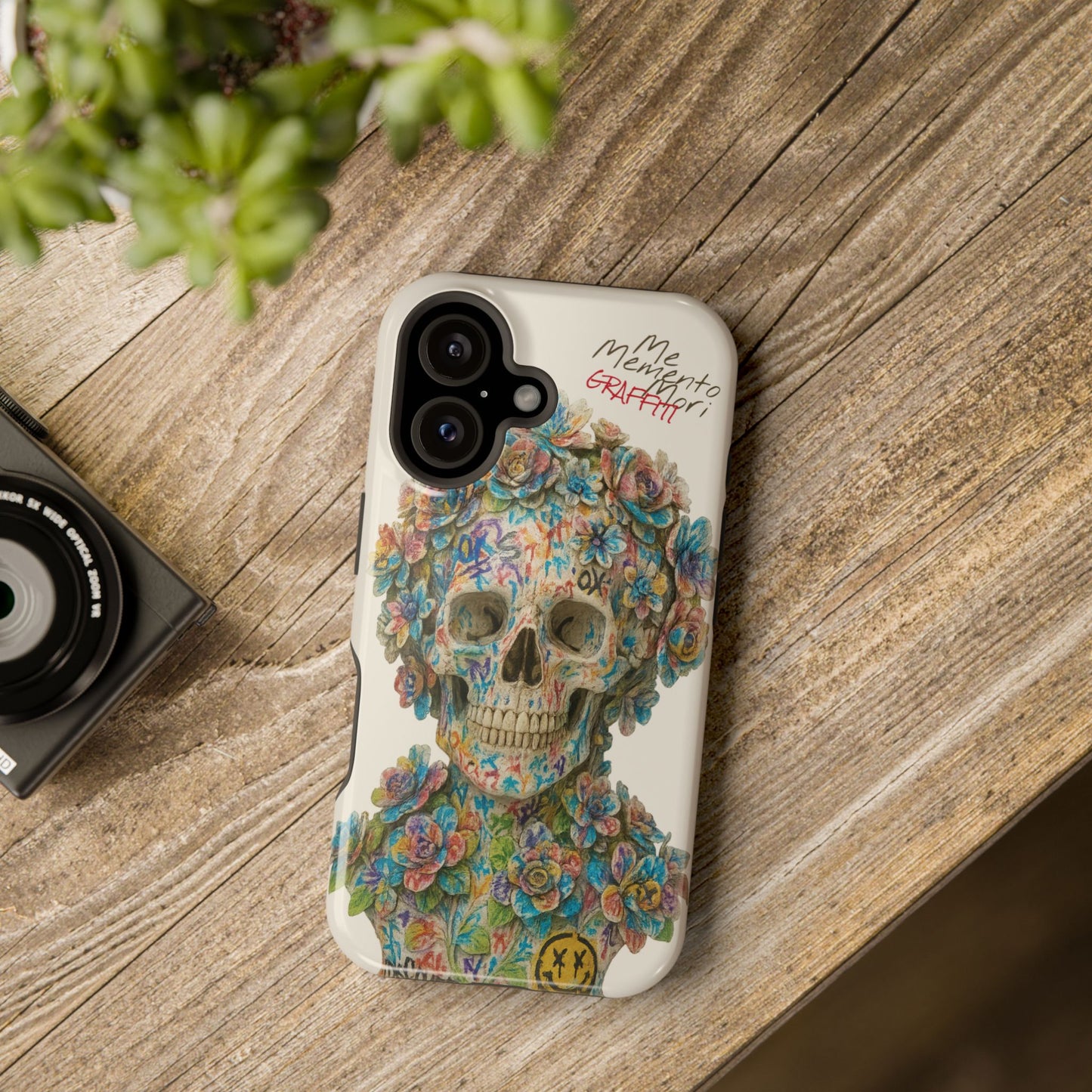 Me Memento Mori Graffiti Magnetic Impact-Resistant Cases