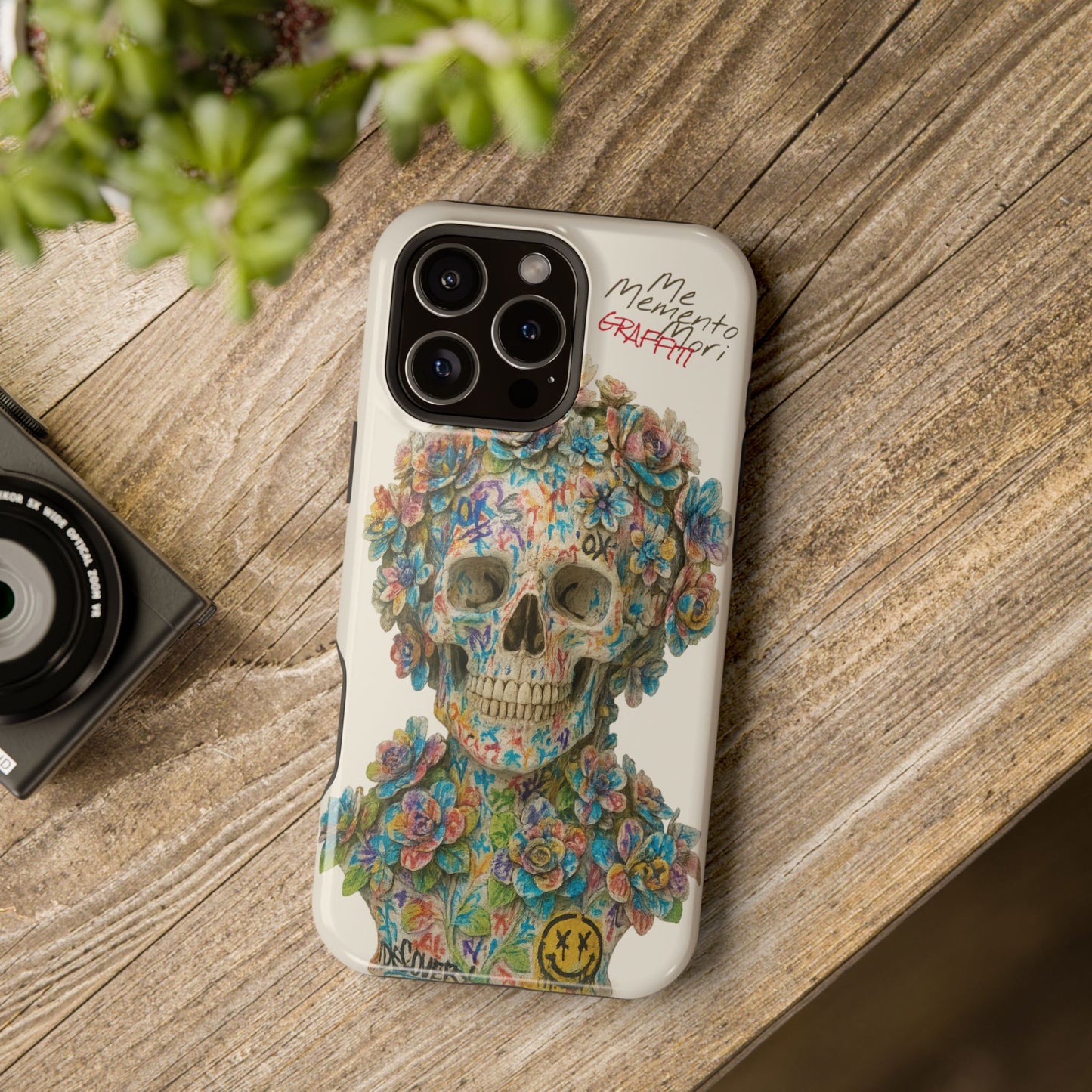 Me Memento Mori Graffiti Magnetic Impact-Resistant Cases
