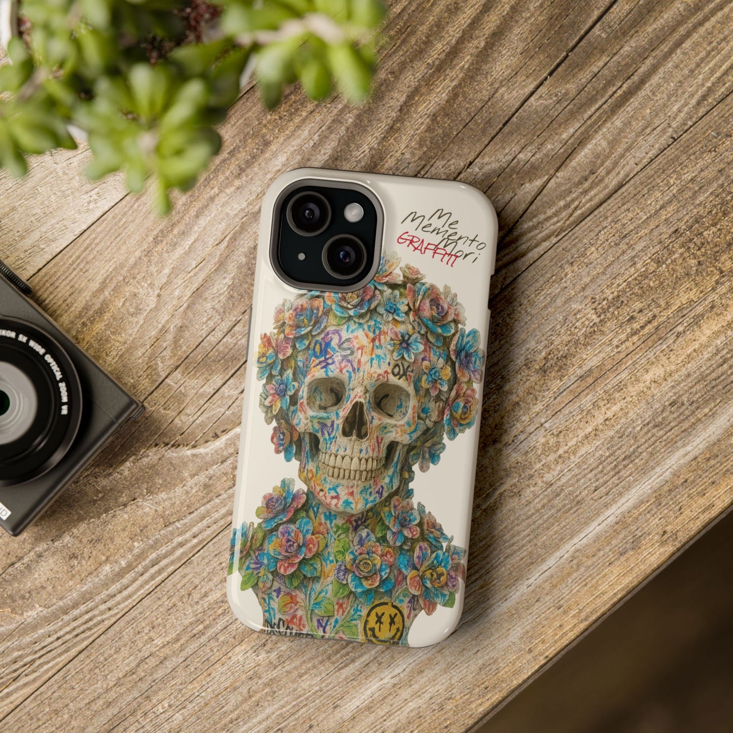 Me Memento Mori Graffiti Magnetic Impact-Resistant Cases