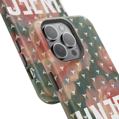 The Peonies Magnetic Impact-Resistant iPhone Case