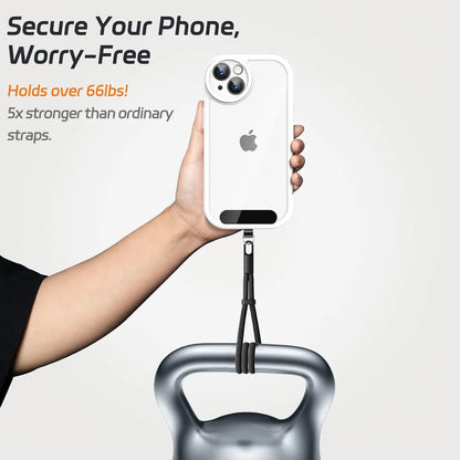 Universal Adjustable Mobile Phone Short Wrist Strap Lanyard with Self-locking Anti-drop