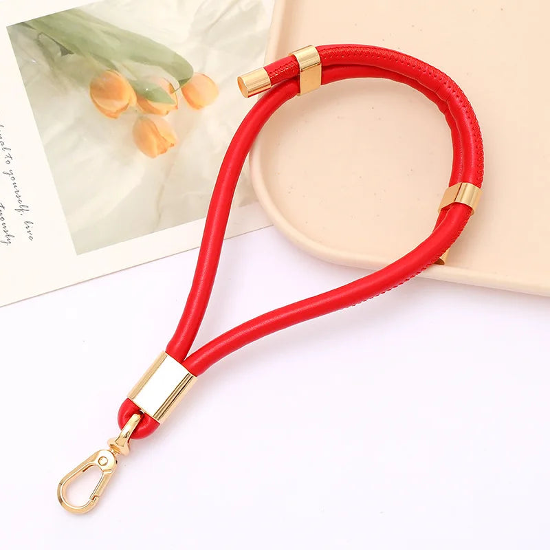 Adjustable PU Leather Keychain Pendant