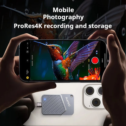 Maiwo Magnetic Portable SSD External - High Speed 2000MB/s