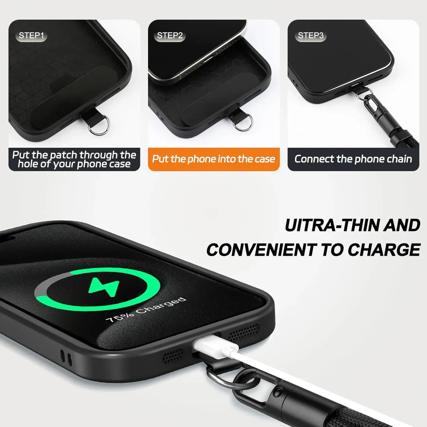 Universal Adjustable Mobile Phone Short Wrist Strap Lanyard with Self-locking Anti-drop