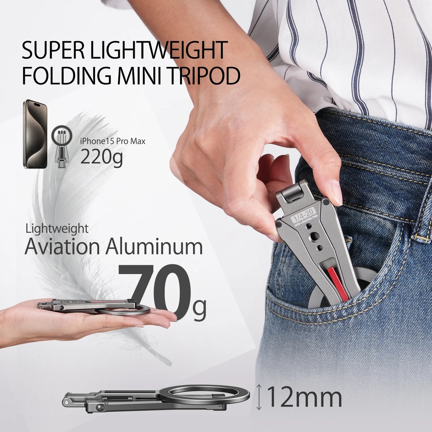Camolo Foldable Magnetic Pocket Tripod