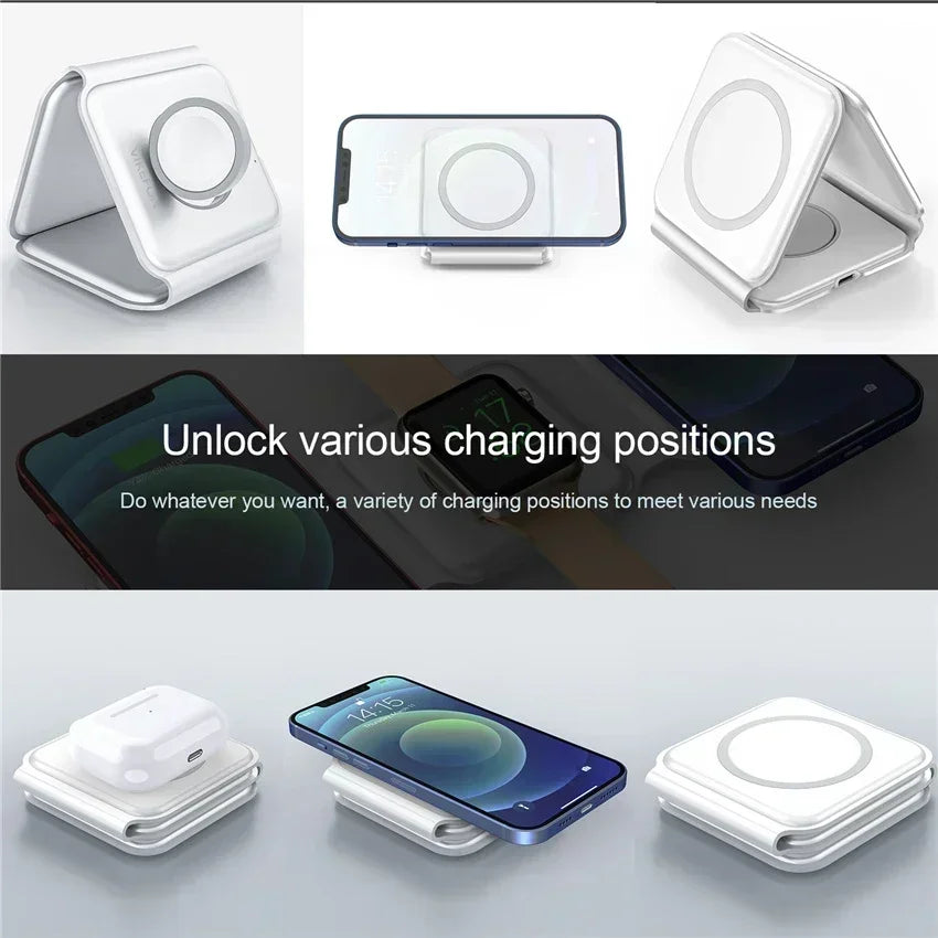 3 in 1 Desktop Wireless Charger