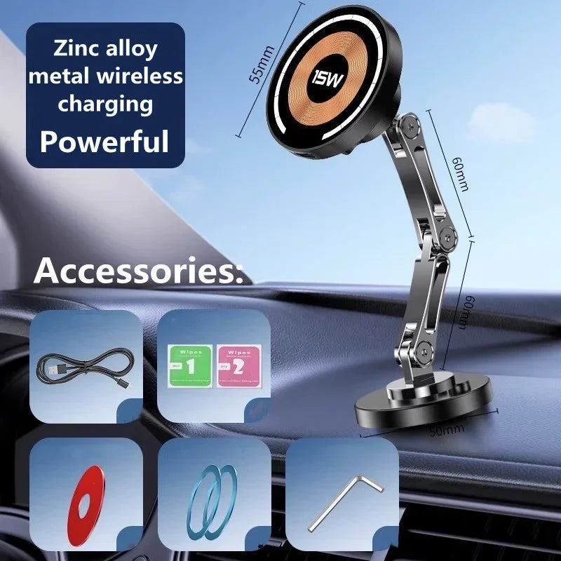 VIKEFON Magnetic Car Wireless Charger