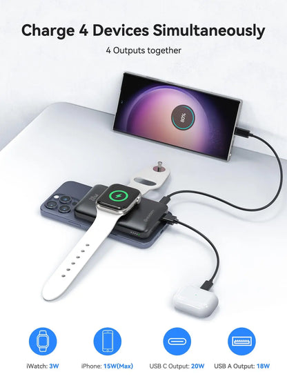 NEWDERY 10000mAh Magnetic Wireless Power Bank