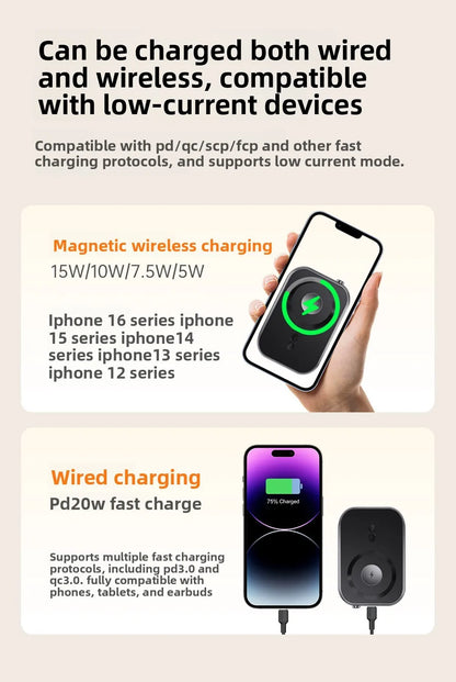 Xilecaly Wireless Magnetic Power Bank - 20W, 10000mAh Battery Capacity