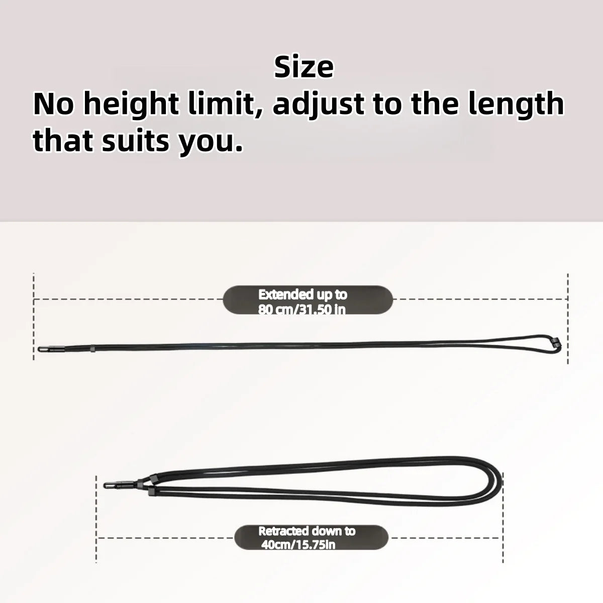 Universal Adjustable Mobile Phone Short Wrist Strap Lanyard with Self-locking Anti-drop