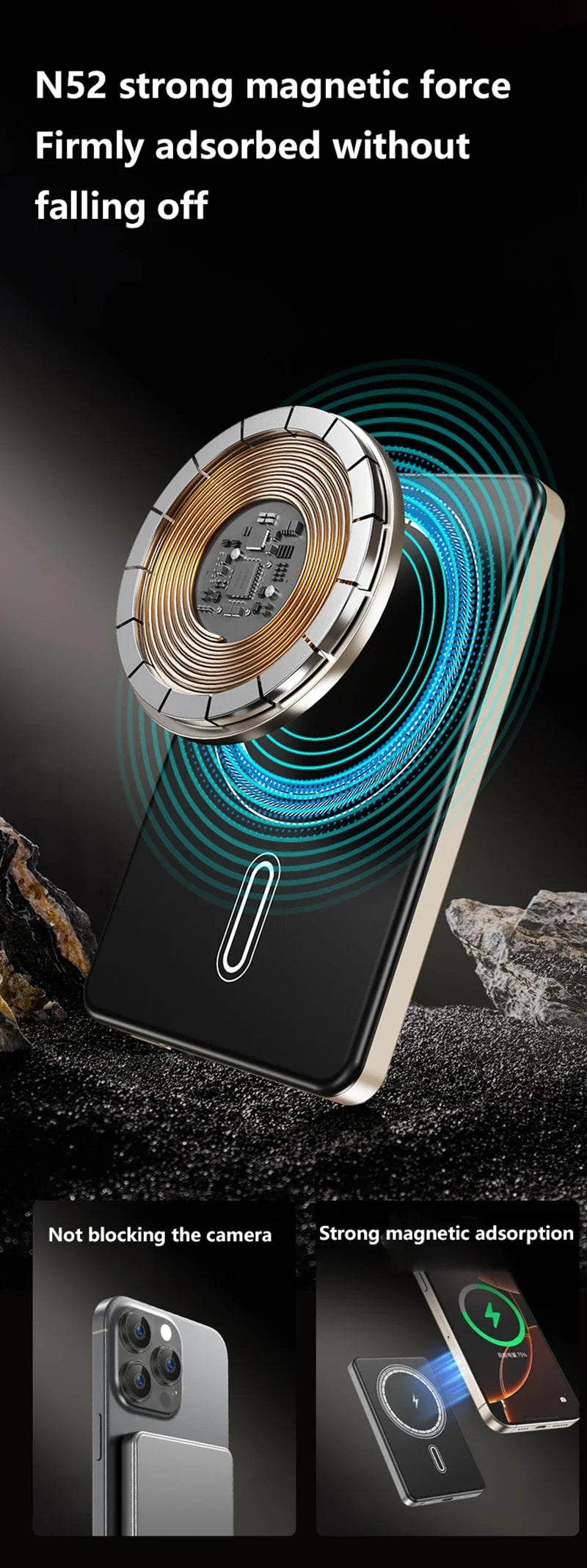 ONEPLUS Magnetic Portable Wireless PowerBank for iPhone and Samsung