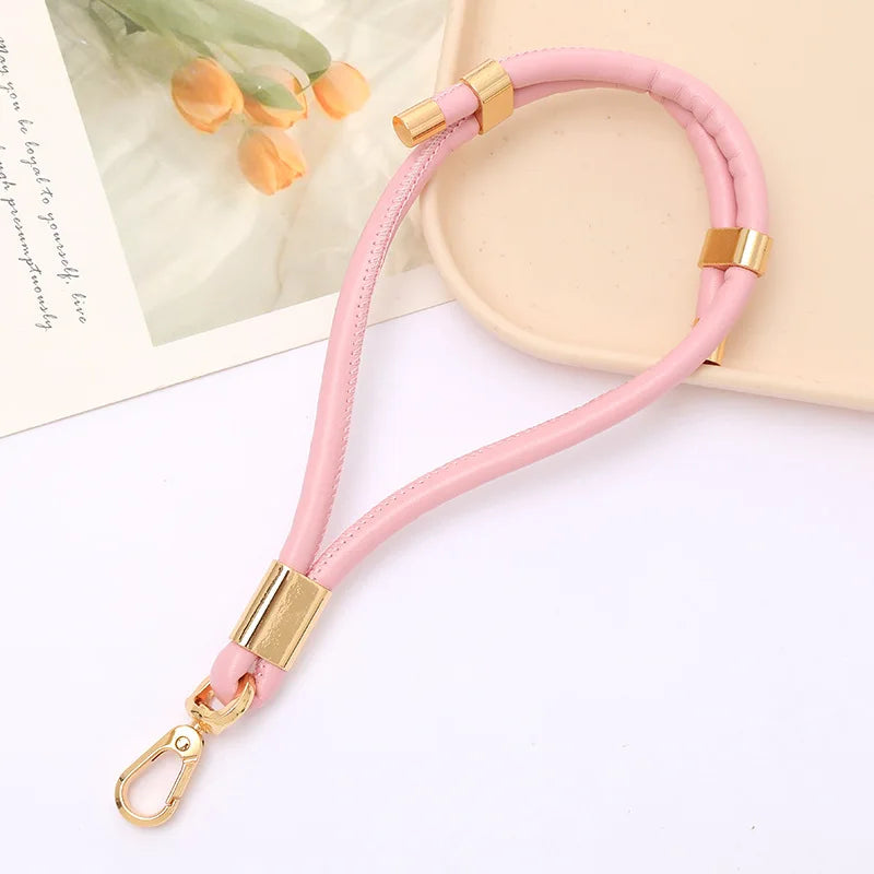 Adjustable PU Leather Keychain Pendant