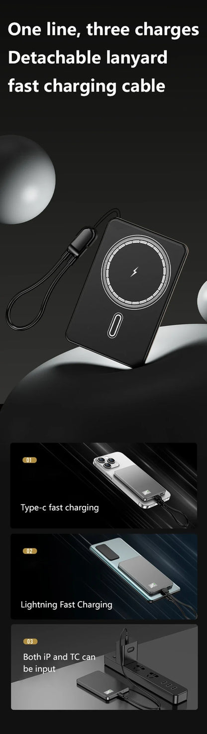 ONEPLUS Magnetic Portable Wireless PowerBank for iPhone and Samsung