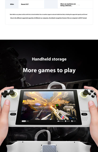 Maiwo Magnetic Portable SSD External - High Speed 2000MB/s