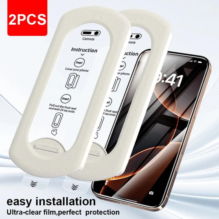 Tempered Film Screen Protector For iPhone - 2PCS