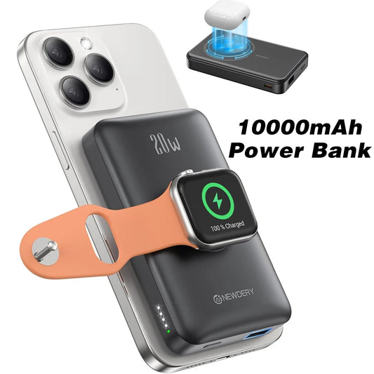 NEWDERY 10000mAh Magnetic Wireless Power Bank