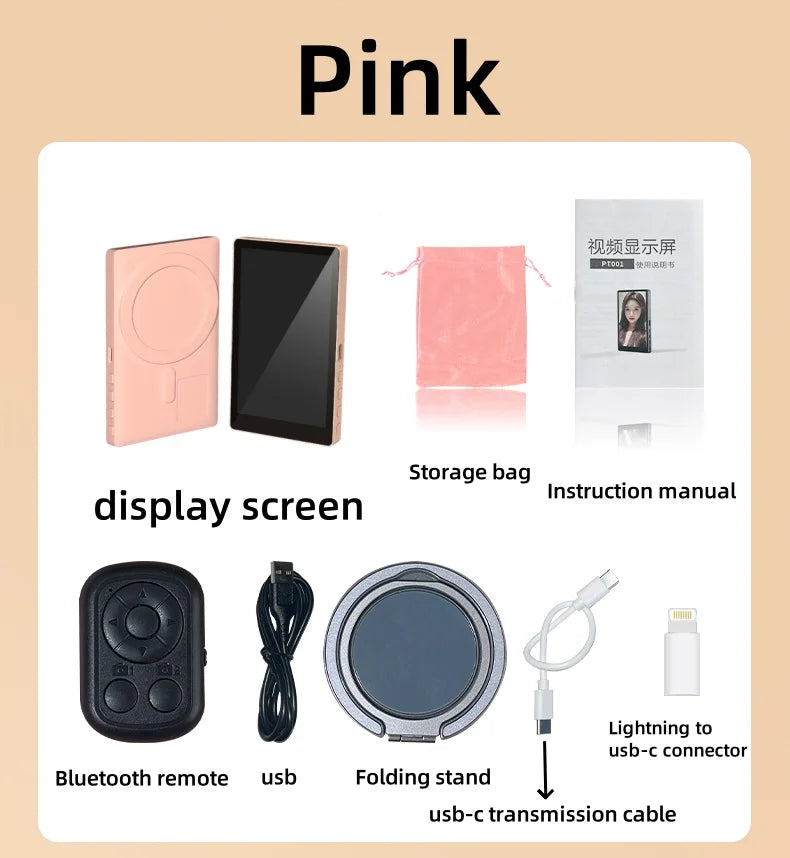 Phone Selfie Wireless Monitor • Magnetic Mount Vlog