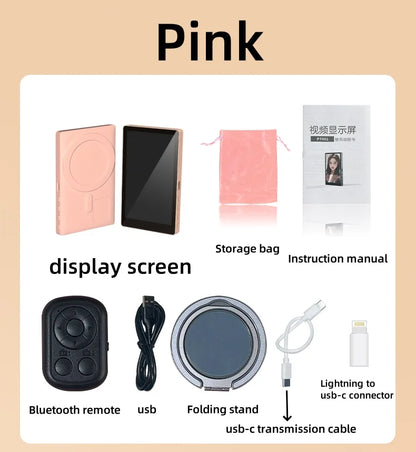 Phone Selfie Wireless Monitor • Magnetic Mount Vlog