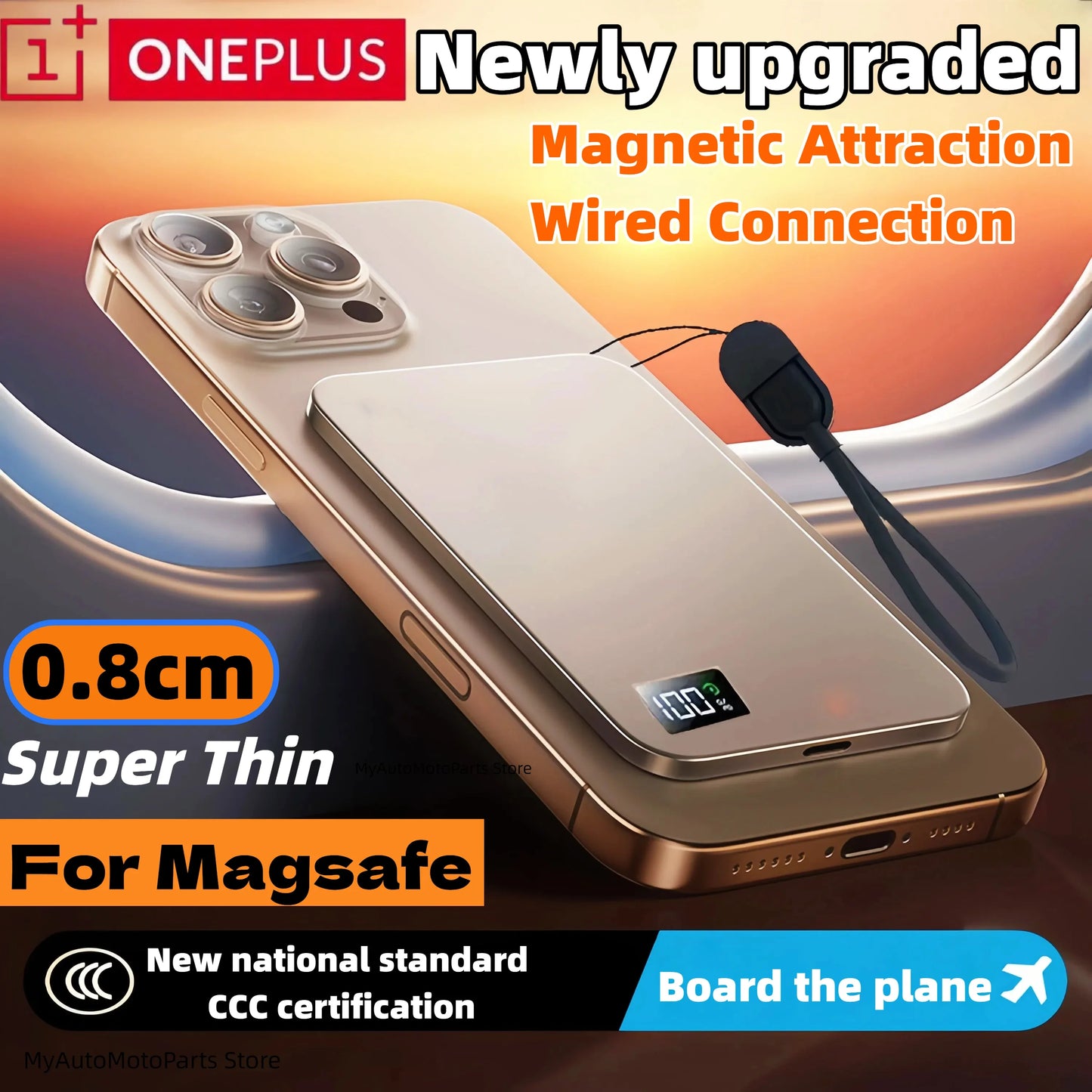 ONEPLUS Magnetic Portable Wireless PowerBank for iPhone and Samsung