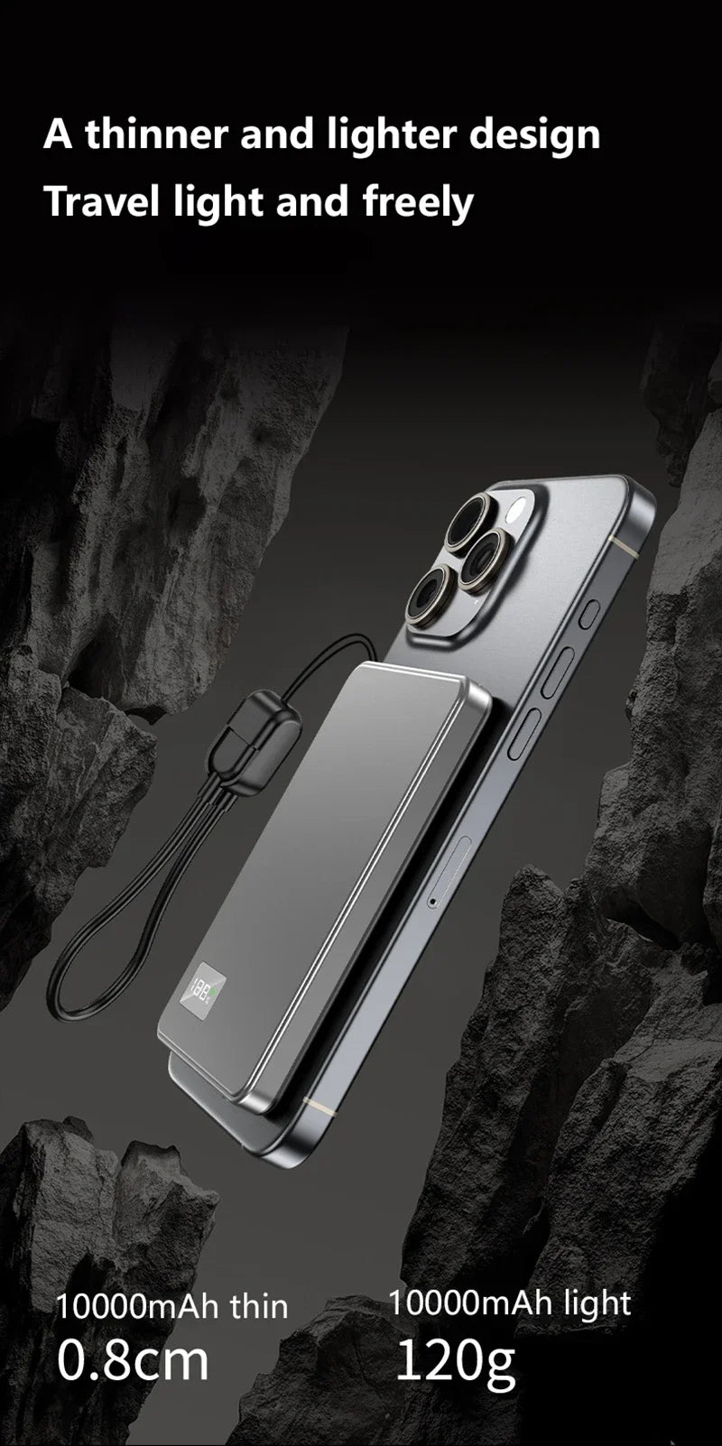 ONEPLUS Magnetic Portable Wireless PowerBank for iPhone and Samsung