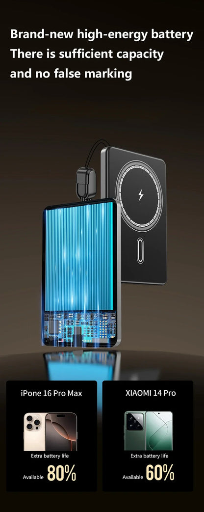 ONEPLUS Magnetic Portable Wireless PowerBank for iPhone and Samsung