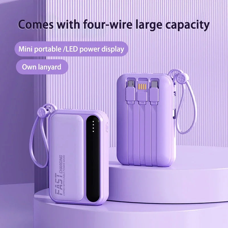 ZMI 4 In1 Power Bank - Large Capacity Built in Cables