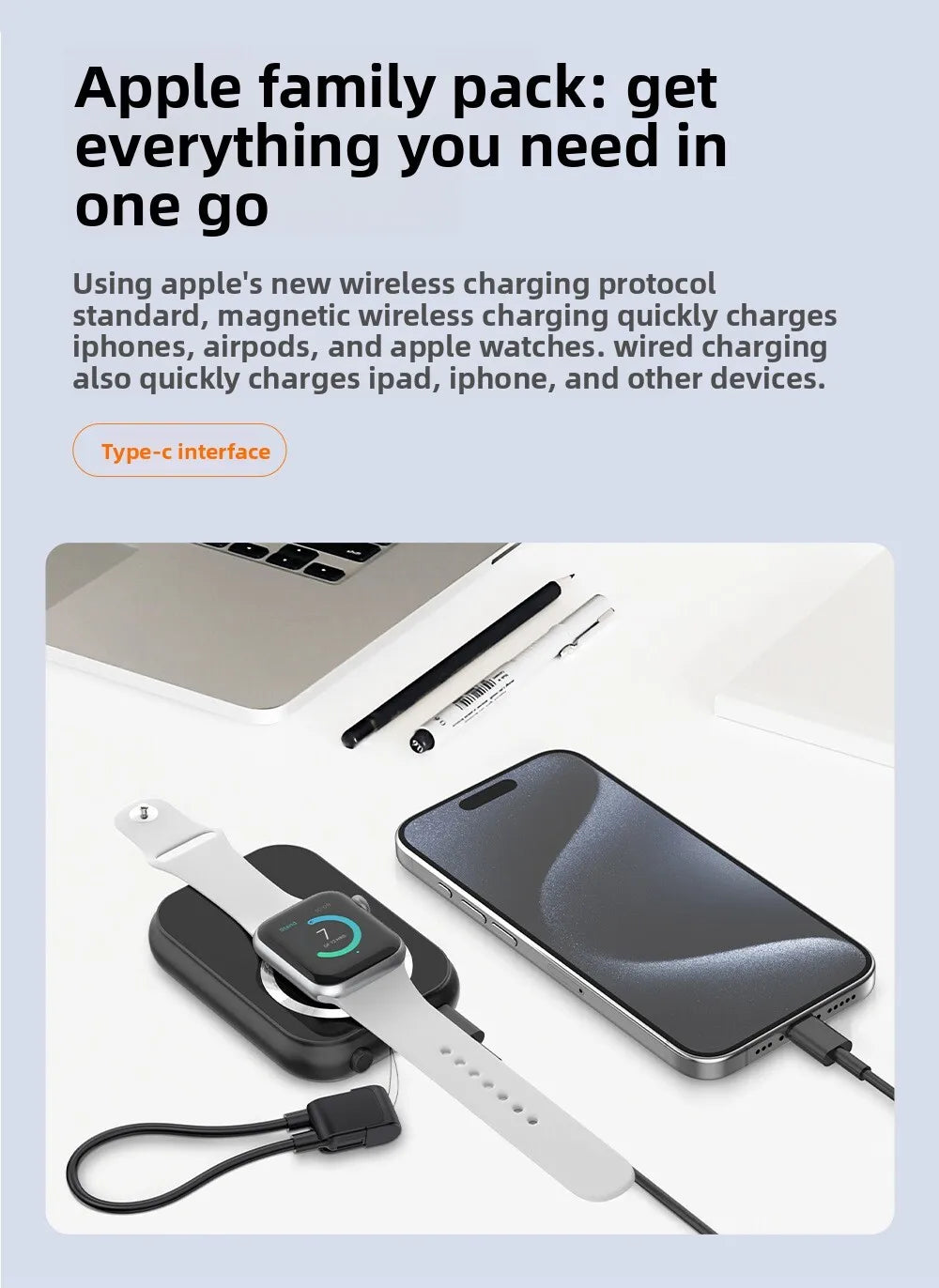 Xilecaly Wireless Magnetic Power Bank - 20W, 10000mAh Battery Capacity