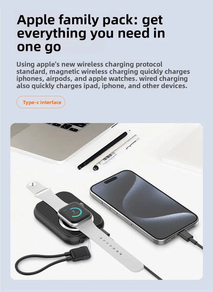 Xilecaly Wireless Magnetic Power Bank - 20W, 10000mAh Battery Capacity