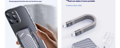 Maiwo Magnetic Portable SSD External - High Speed 2000MB/s